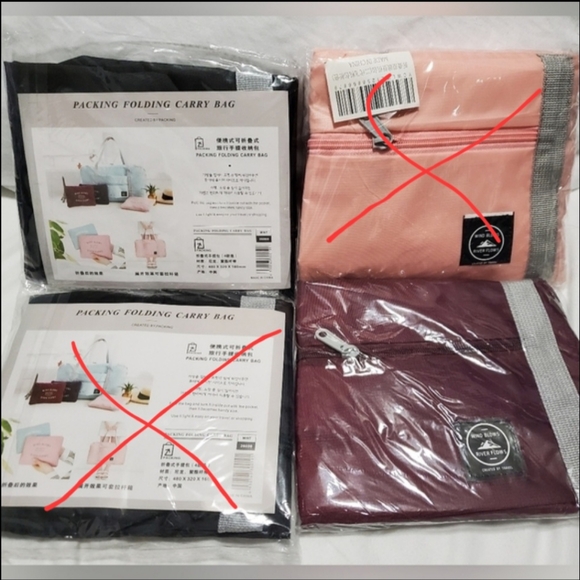 Foldable Travel Duffel Bag Carry On Bag - Picture 2 of 8